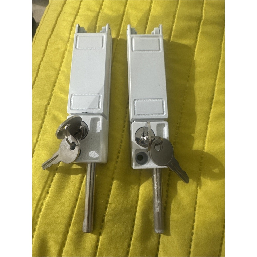 2 Used Security Patio Sliding Door Keyed Lock